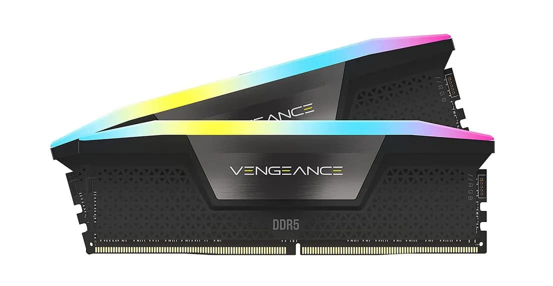 Corsair VENGEANCE RGB 64 Gt (2 x 32 Gt) DDR5 5600 MHz, CL40 -muisti (XMP)