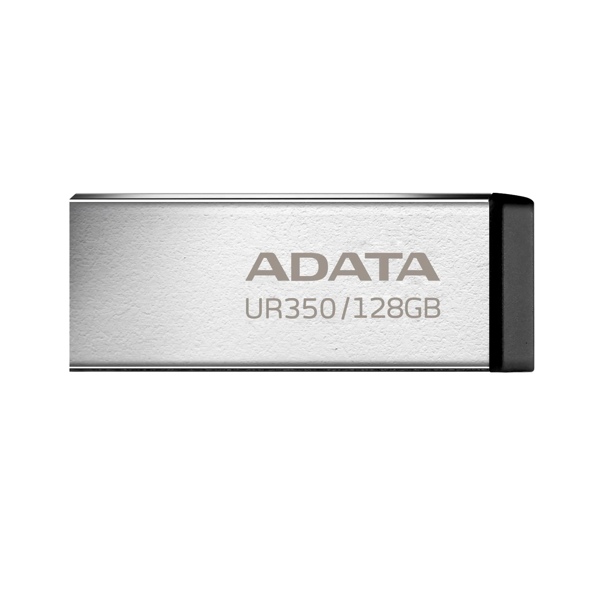 A-DATA UR350 USB 3.2 Gen 1 128 Gt -muistitikku, musta/hopea