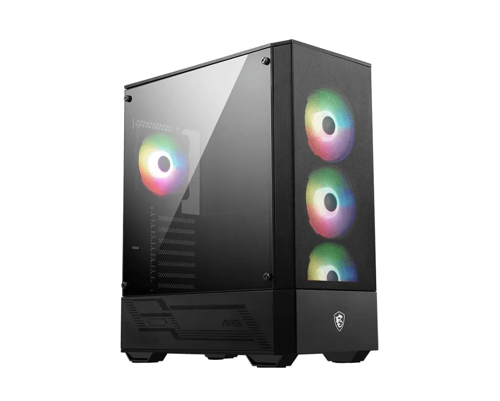 MSI MAG FORGE 112R -miditornikotelo RGB-valaistuksella, musta