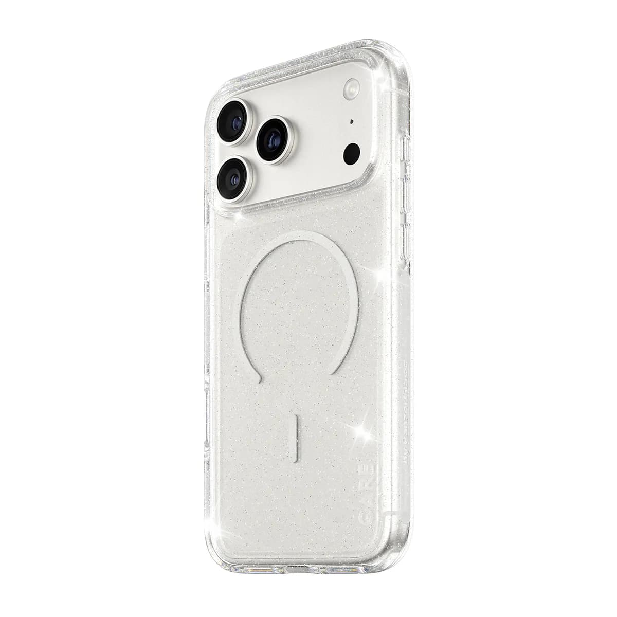 PanzerGlass CARE Flagship Urban Explorer Star Lit MagSafe, iPhone 17 Pro Max -suojakuori, valkoinen