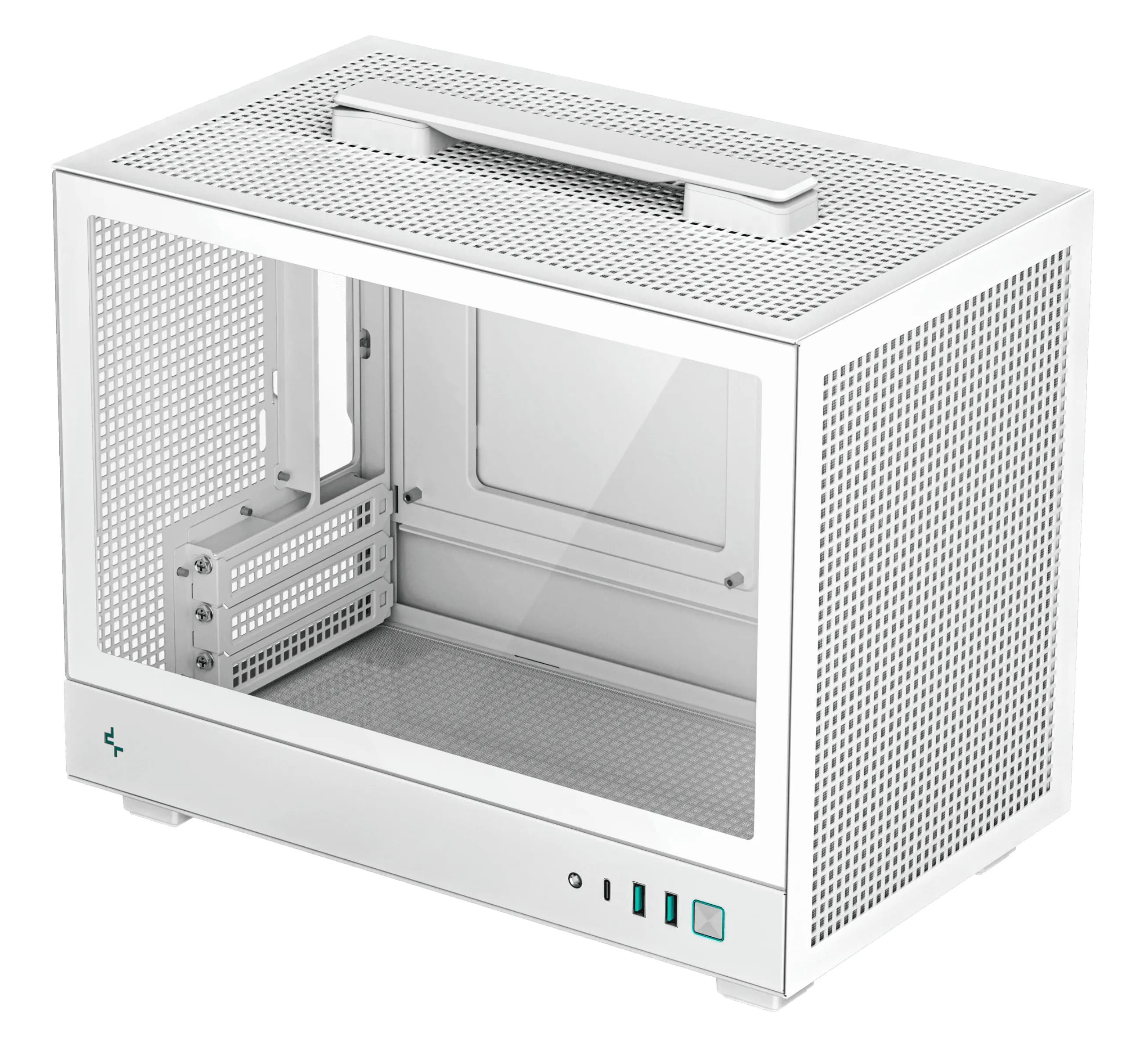 DeepCool CH160 WH -mini-ITX-kotelo ikkunalla, valkoinen