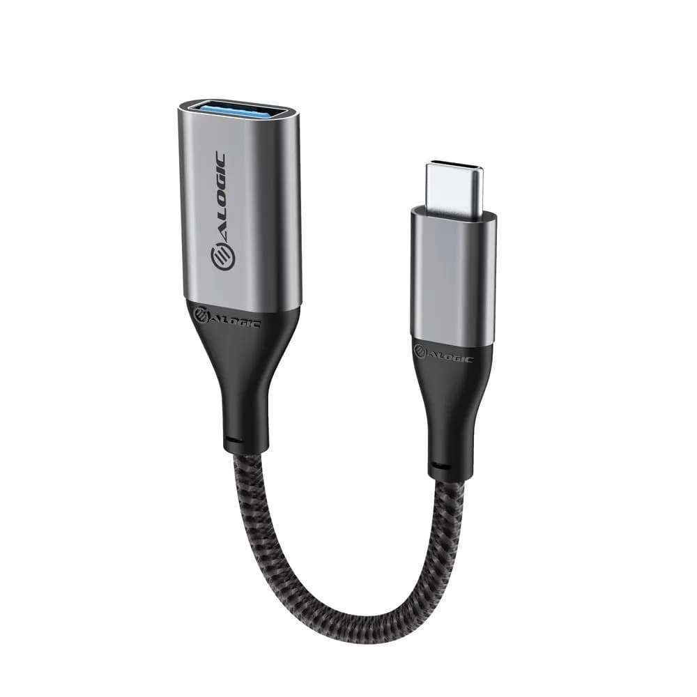 Alogic USB-C – USB A -adapteri, Harmaa