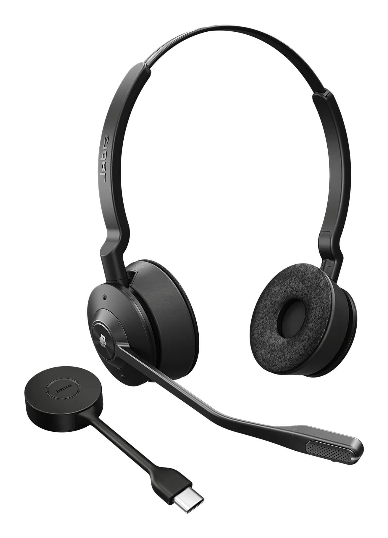 Jabra Engage 55 SE -langaton stereokuulokemikrofoni + USB-C-sovitin, musta