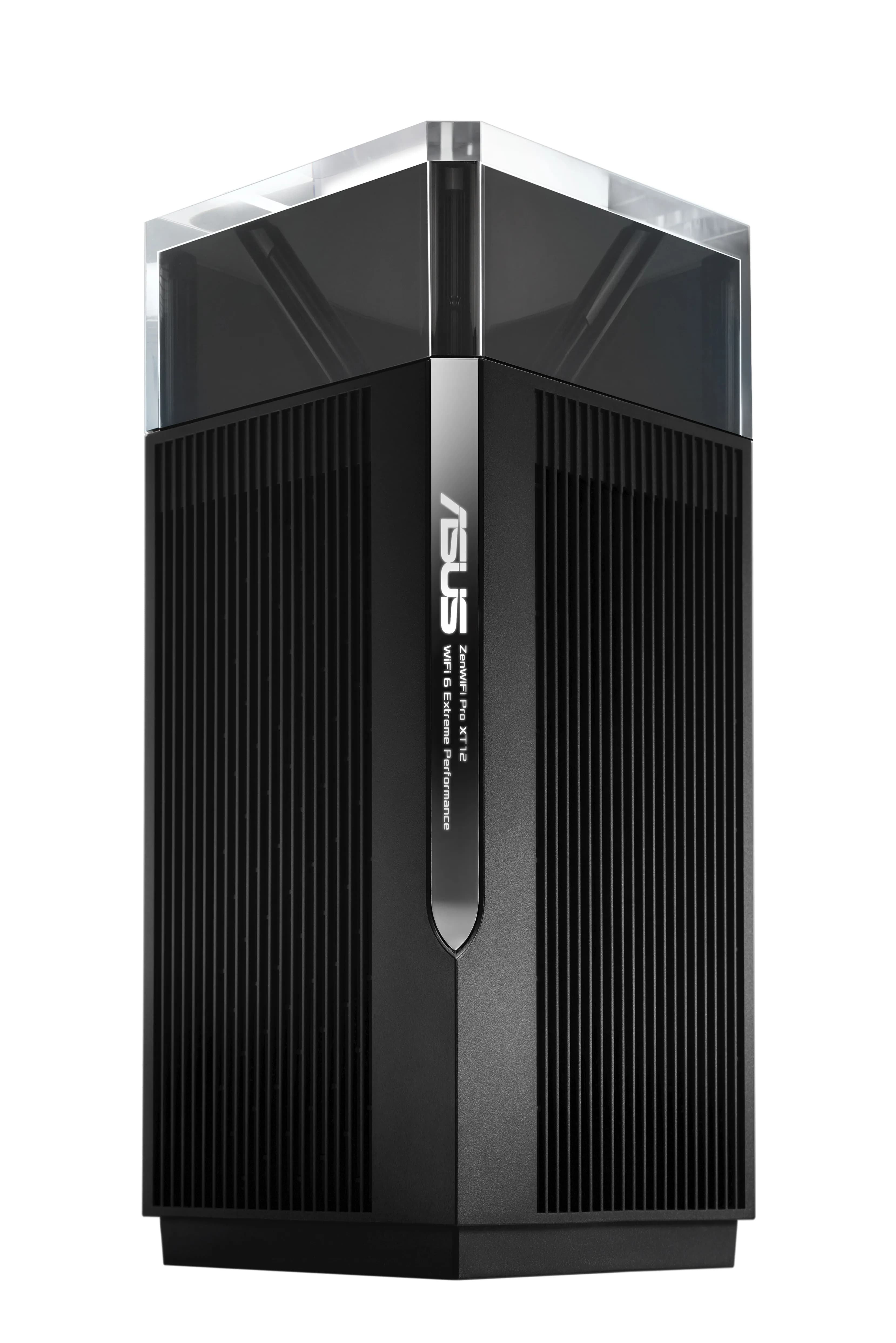 Asus ZenWiFi Pro XT12 -mesh WiFi -järjestelmä, Wi-Fi 6, AX11000, Tri-band, 1 kpl, 2,5G WAN -portilla, musta
