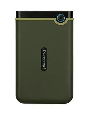 Transcend StoreJet 25M3 1 Tt 2.5"" -kestävä ulkoinen HDD, armeijanvihreä
