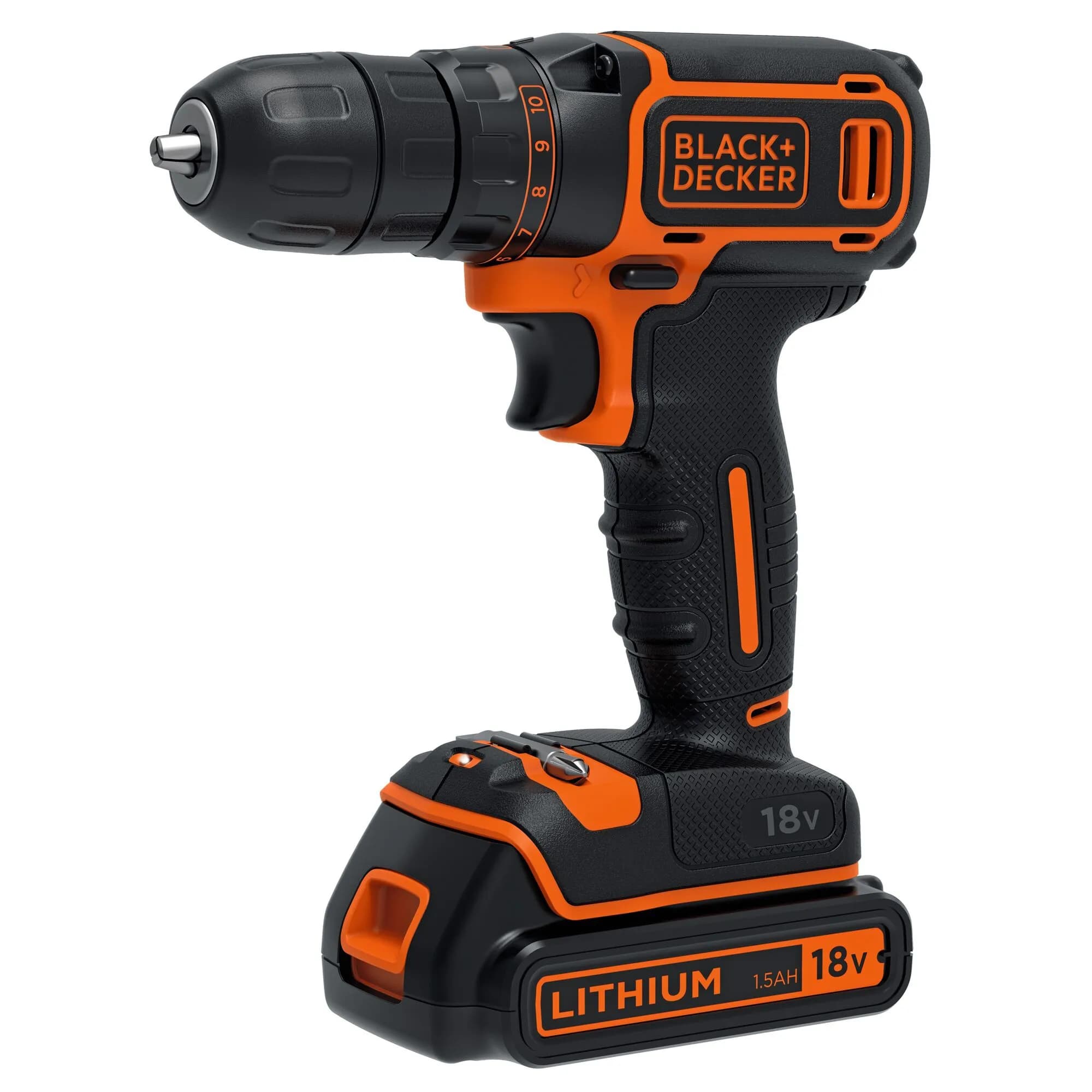 BLACK+DECKER BDCDC18KB-QW -akkuporakone + 2 batteries + Kitbox