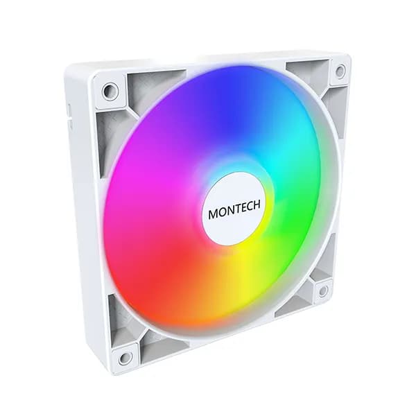 Montech GF120 ARGB PWM 120 mm Kotelotuuletin - Valkoinen