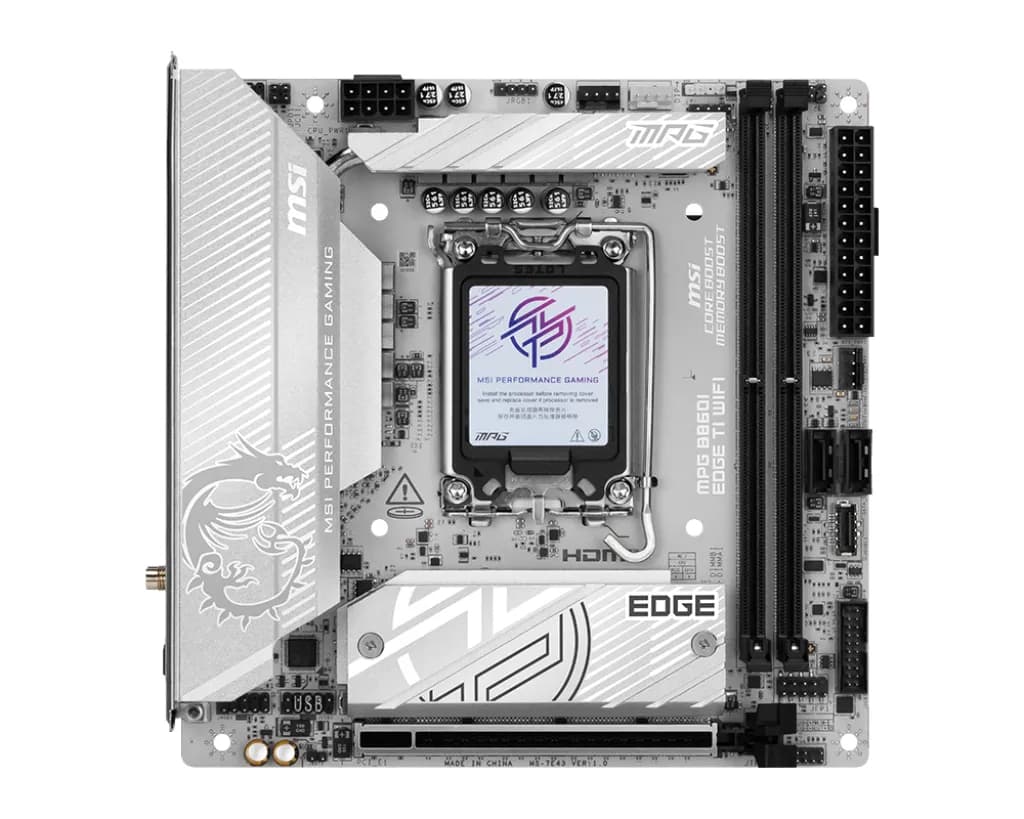 MSI MPG B860I EDGE TI WiFi 7 LGA 1851 Mini-ITX -emolevy