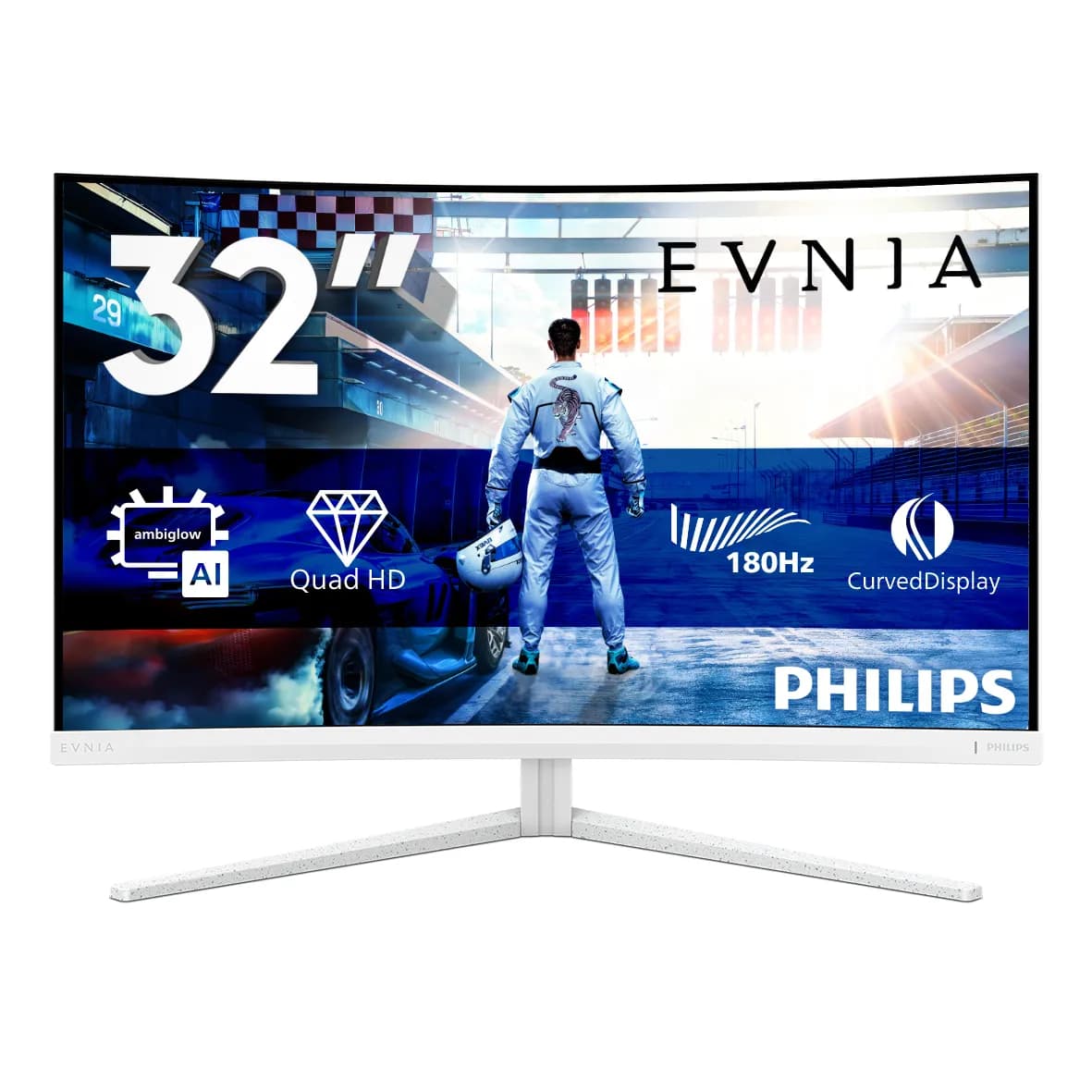 Philips Evnia 32M2C5501/00 32"" QHD, Fast VA, 180Hz -kaareva pelinäyttö
