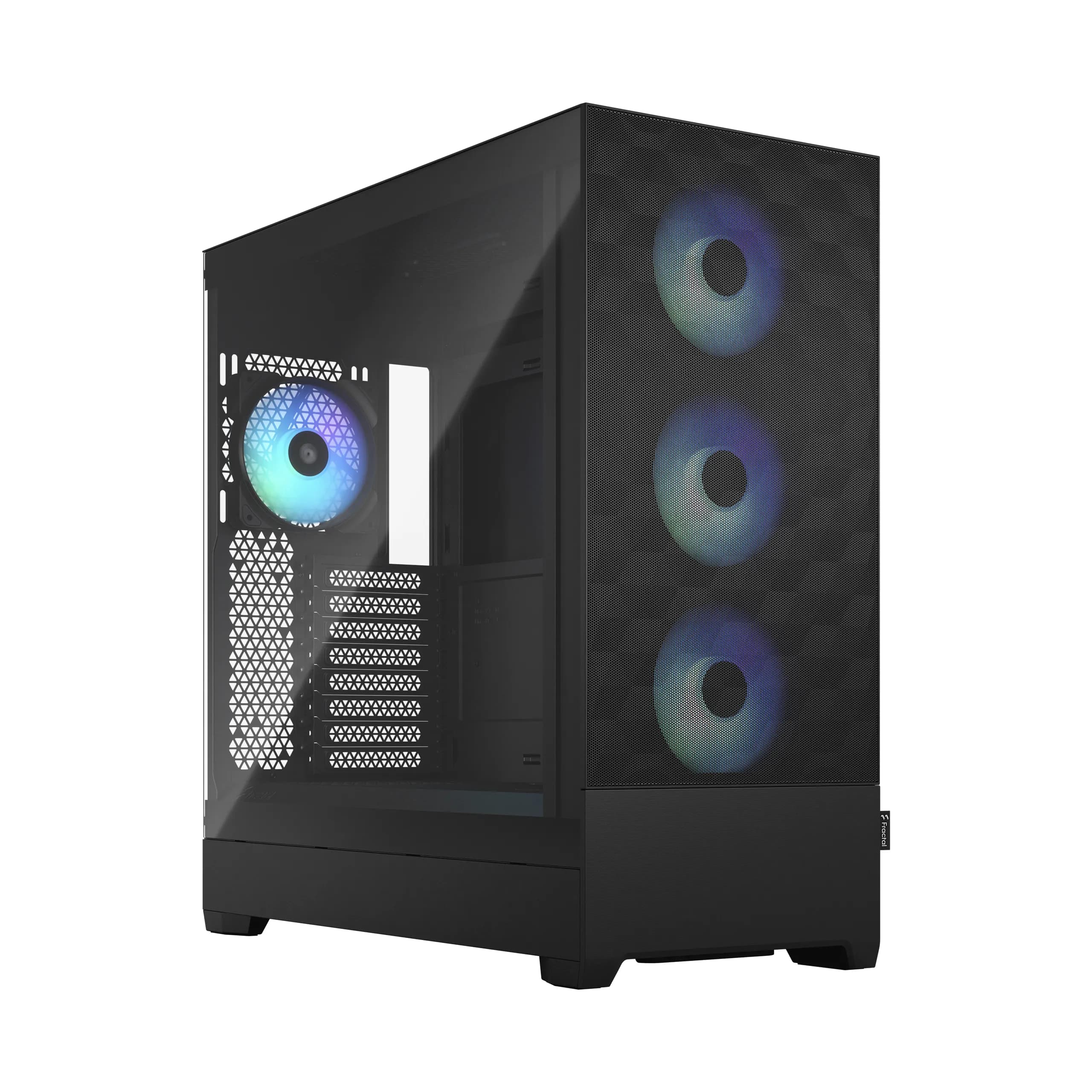 Fractal Design Pop XL Air RGB -täystornikotelo RGB-valaistuksella ja läpinäkyvällä ikkunalla, musta