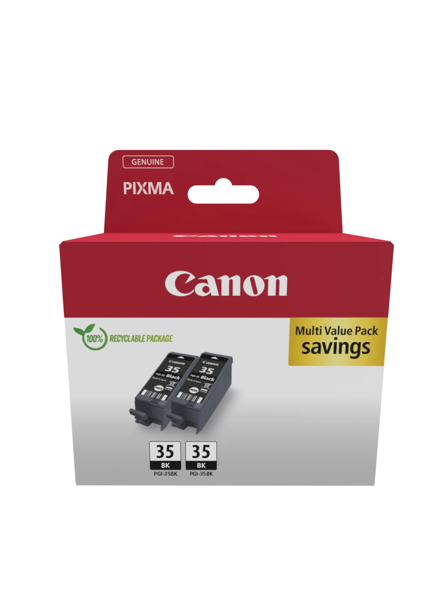 Canon PGI-35BK-mustekasettipakkaus, 9.3 ml, musta, 2 kpl