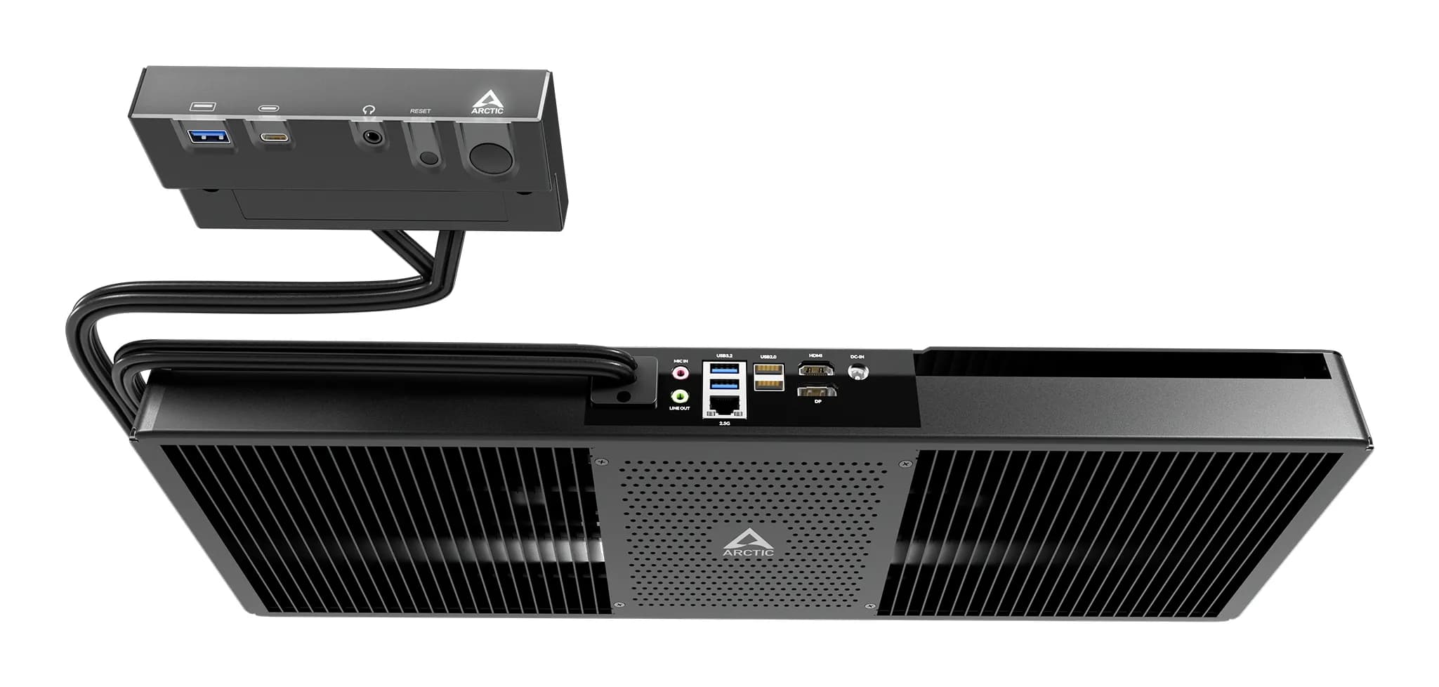 ARCTIC Senza 5700G Pro AMD Ryzen 7 5700G, 32 Gt, 1 Tt SSD, Win 11 Pro -minitietokone, musta