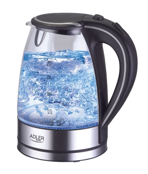 Adler AD 1225 -vedenkeitin, 1,7 l, 2000 W, valkoinen