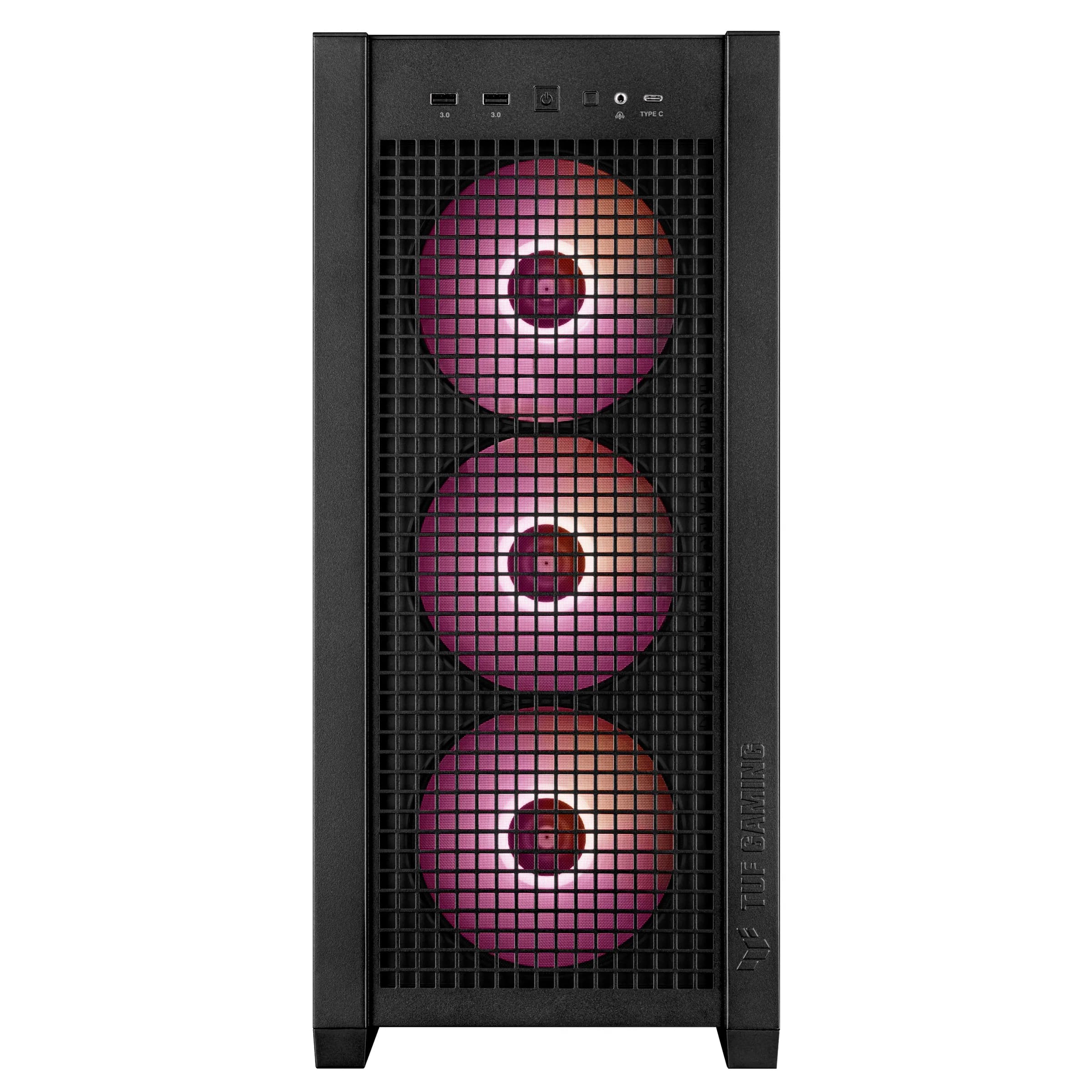 ASUS TUF Gaming GT302 -miditornikotelo RGB-valaistuksella, musta