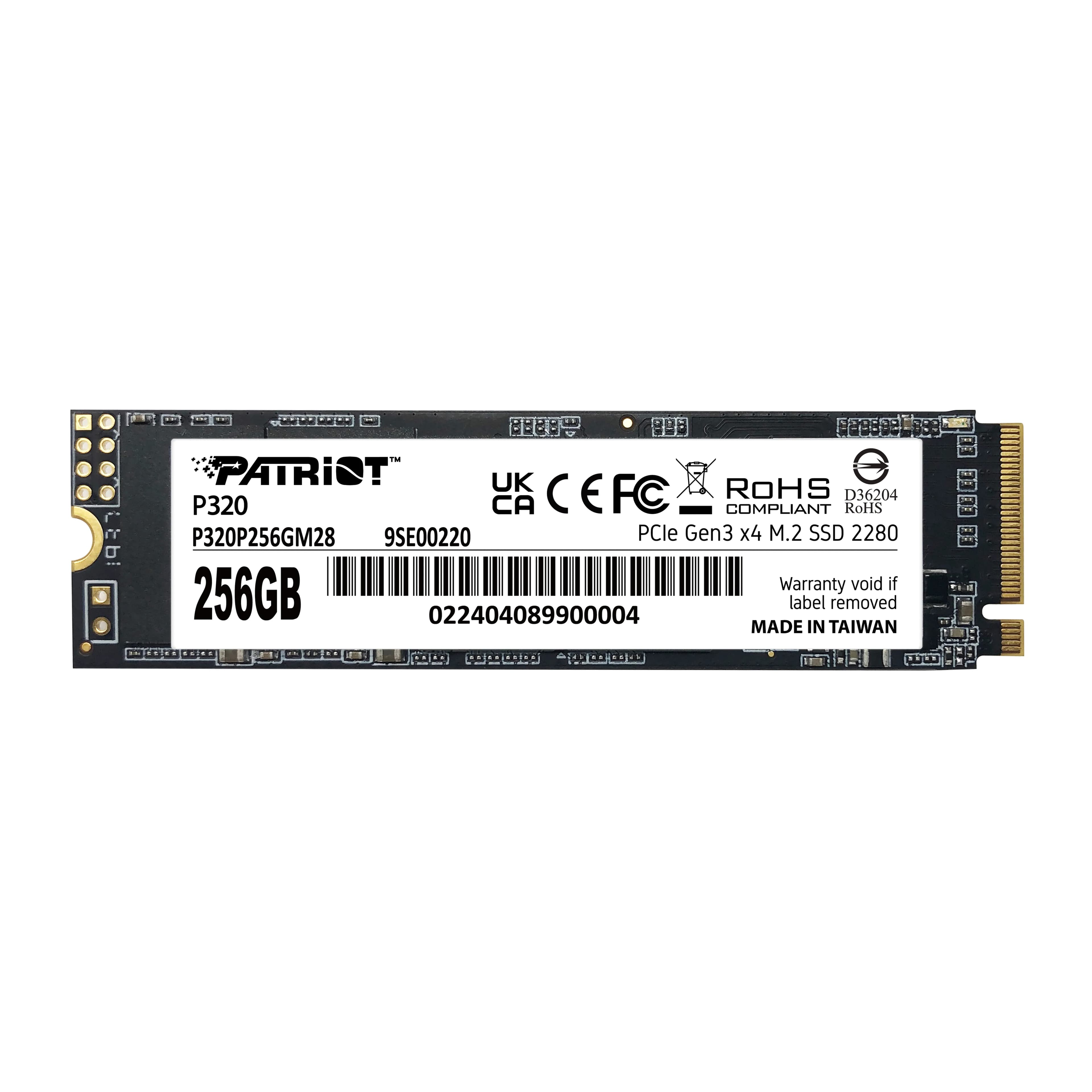 Patriot P320 256 Gt M.2 PCIe 3.0 NVMe -SSD-levy