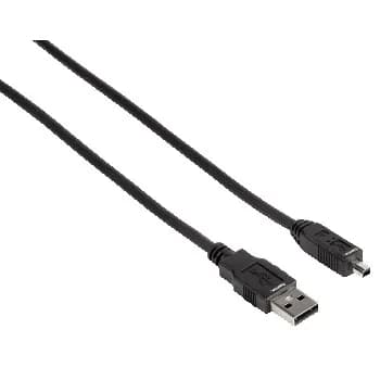 Hama USB-A – USB Mini B4 -kaapeli, 1,8 m, musta