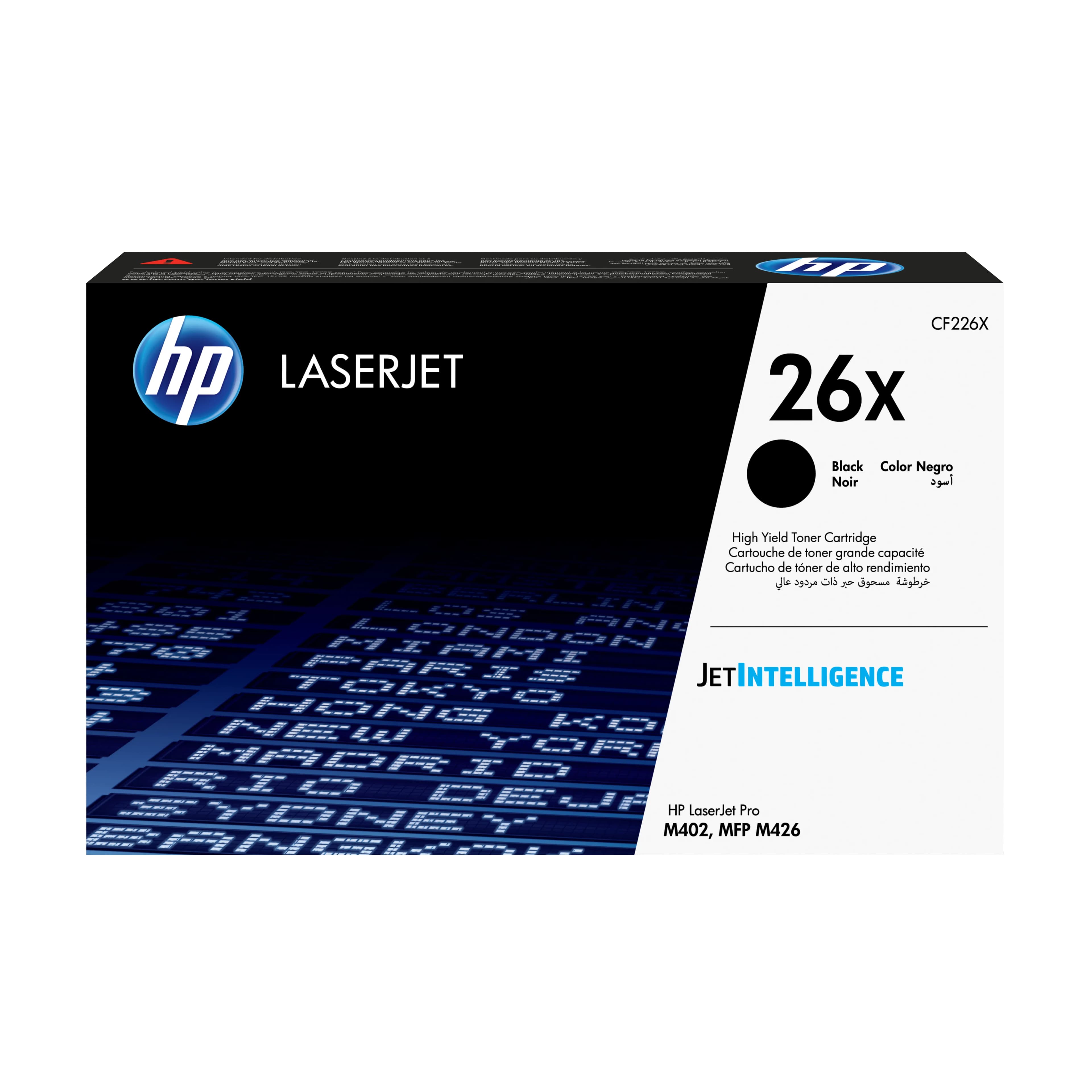 HP 26X korkean kapasiteetin-laservärikasetti, musta