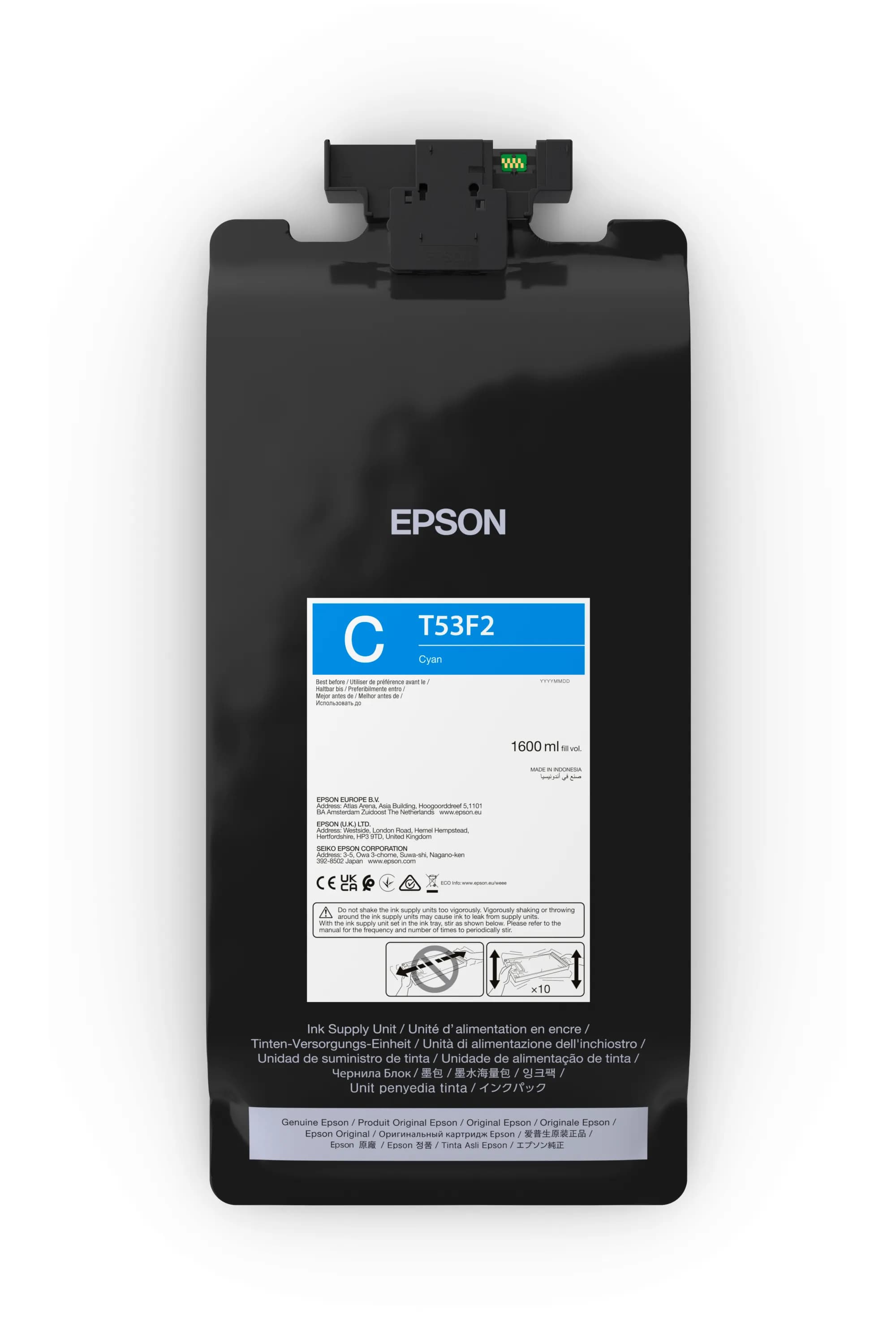 EPSON T53F200 -mustekasetti, 1.6 l, syaani