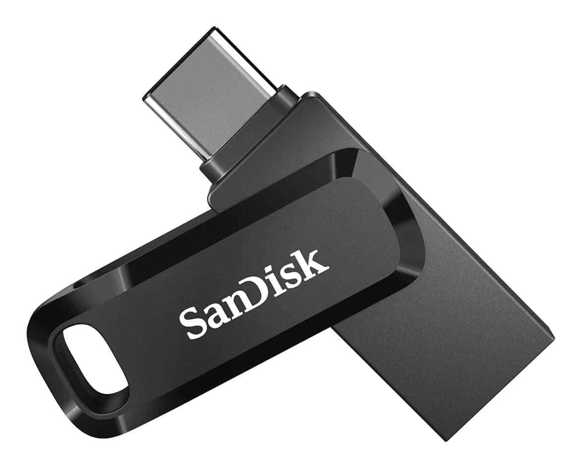 SanDisk Ultra Dual Drive Go USB 3.2 Gen 1 64 Gt -muistitikku, musta