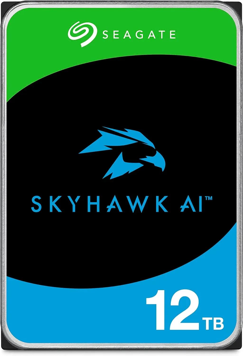 Seagate SkyHawk AI 3.5"" 12 Tt, 7200 RPM, 512 MB, SATA III -kovalevy (valvontakäyttöön)