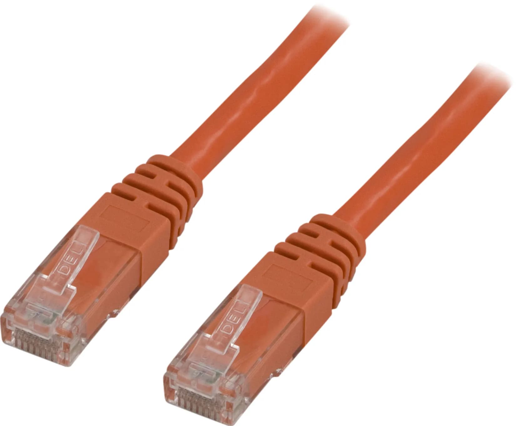 Deltaco Cat6 U/UTP RJ45 10m -verkkokaapeli, oranssi