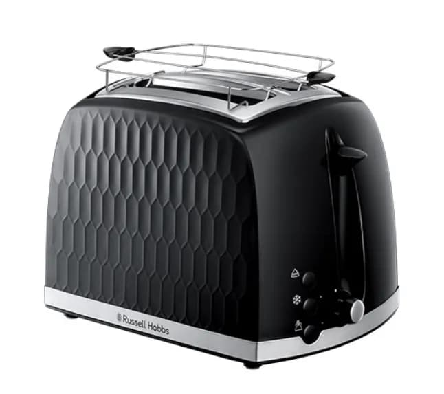 Russell Hobbs Honeycomb -leivänpaahdin, 2 viipaleita, musta
