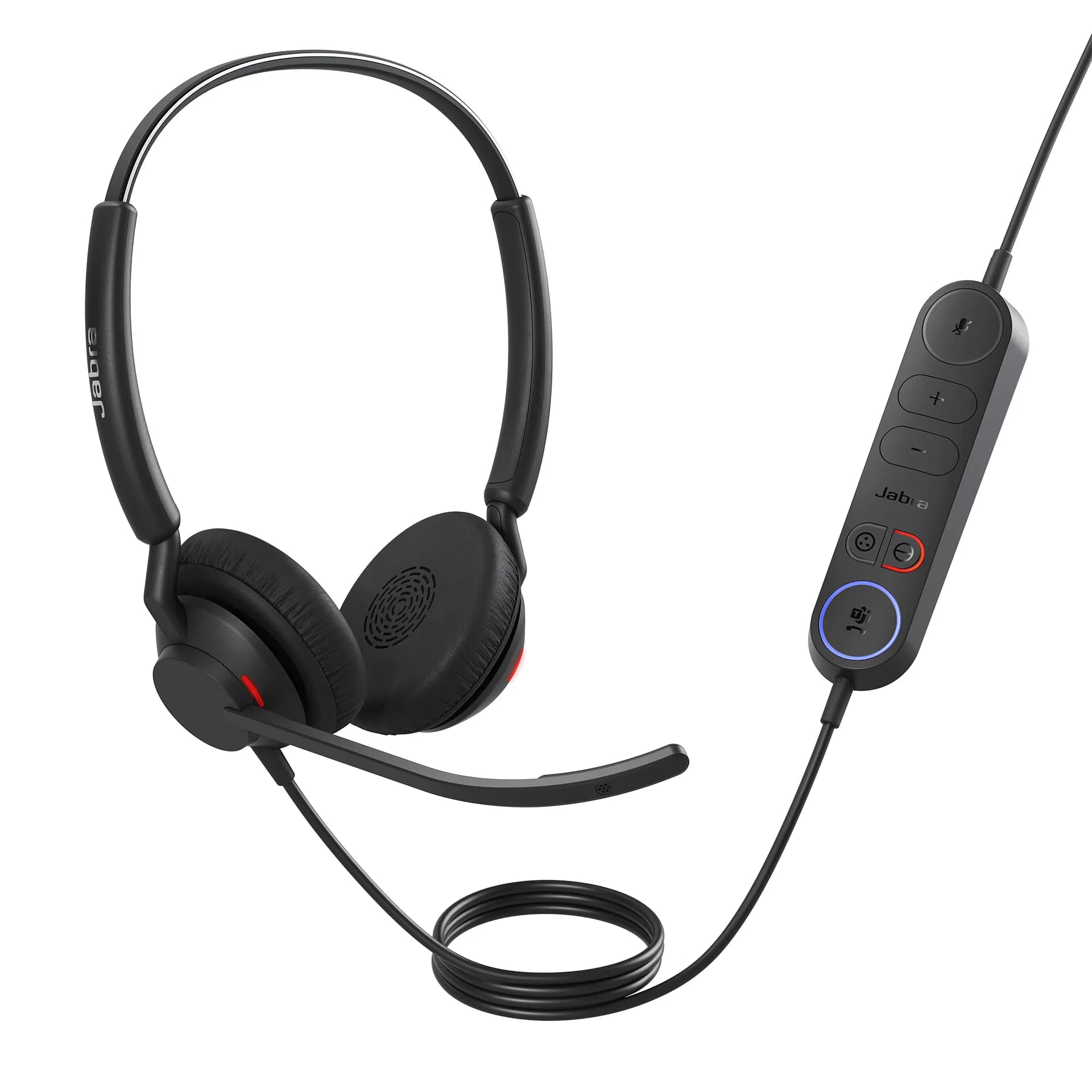 Jabra Engage 40 Inline Link USB-A -stereokuulokemikrofoni, musta