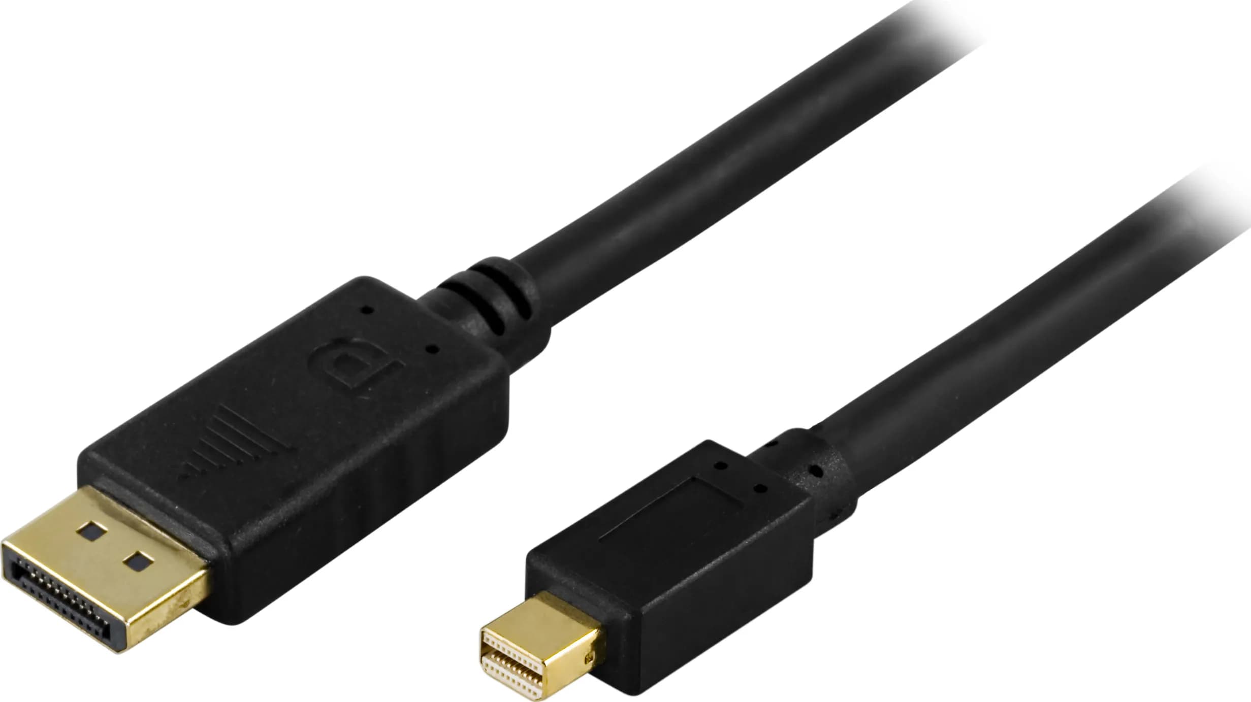 Deltaco DisplayPort – Mini DisplayPort -kaapeli, 5 m, musta
