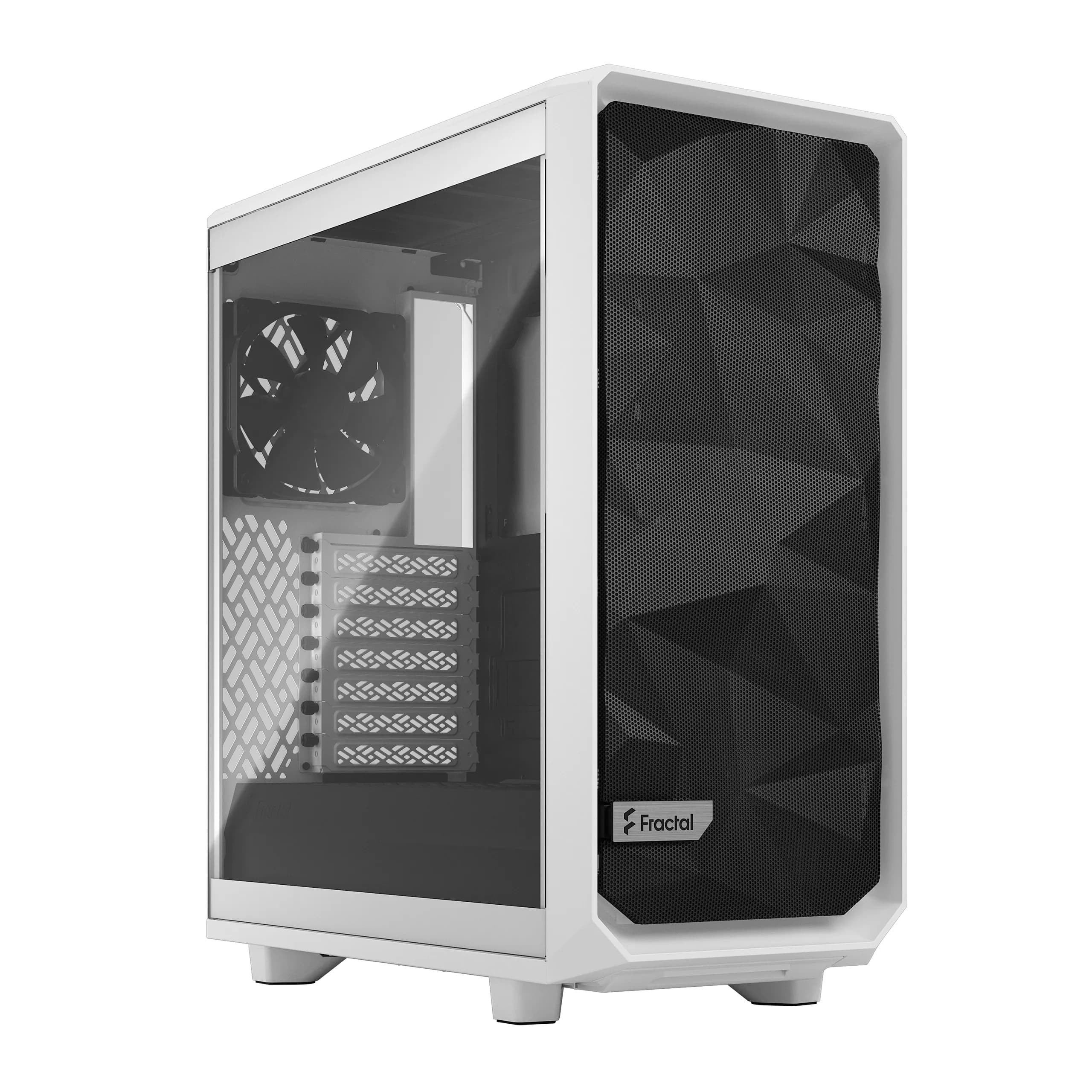 Fractal Design Meshify 2 Compact -miditornikotelo ikkunalla, valkoinen