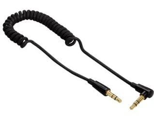 Hama 3,5 mm kulma kullattu -audiokaapeli, 1,5 m, musta