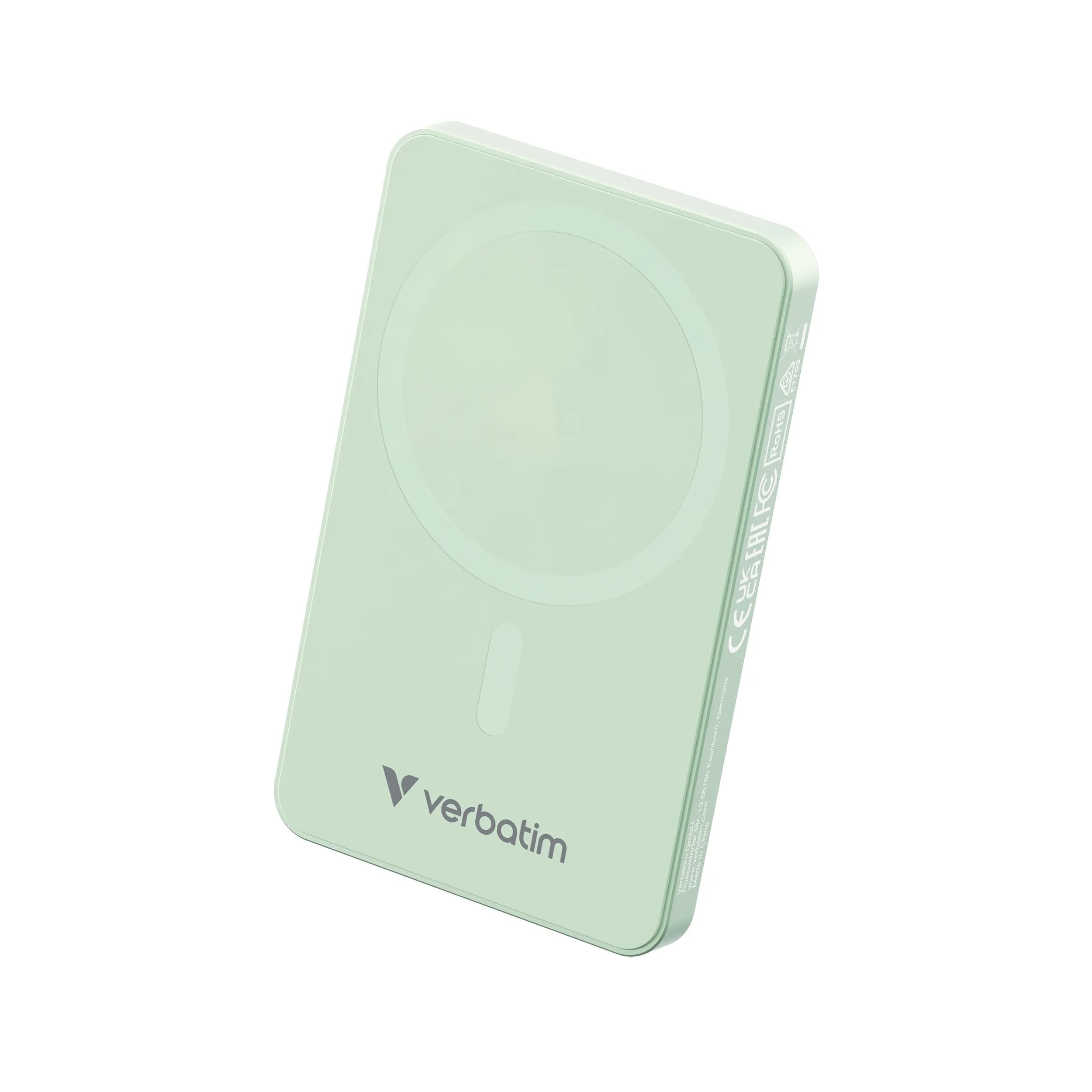 Verbatim Charge "n" Go Mag -varavirtalähde, 5000 mAh, Vihreä