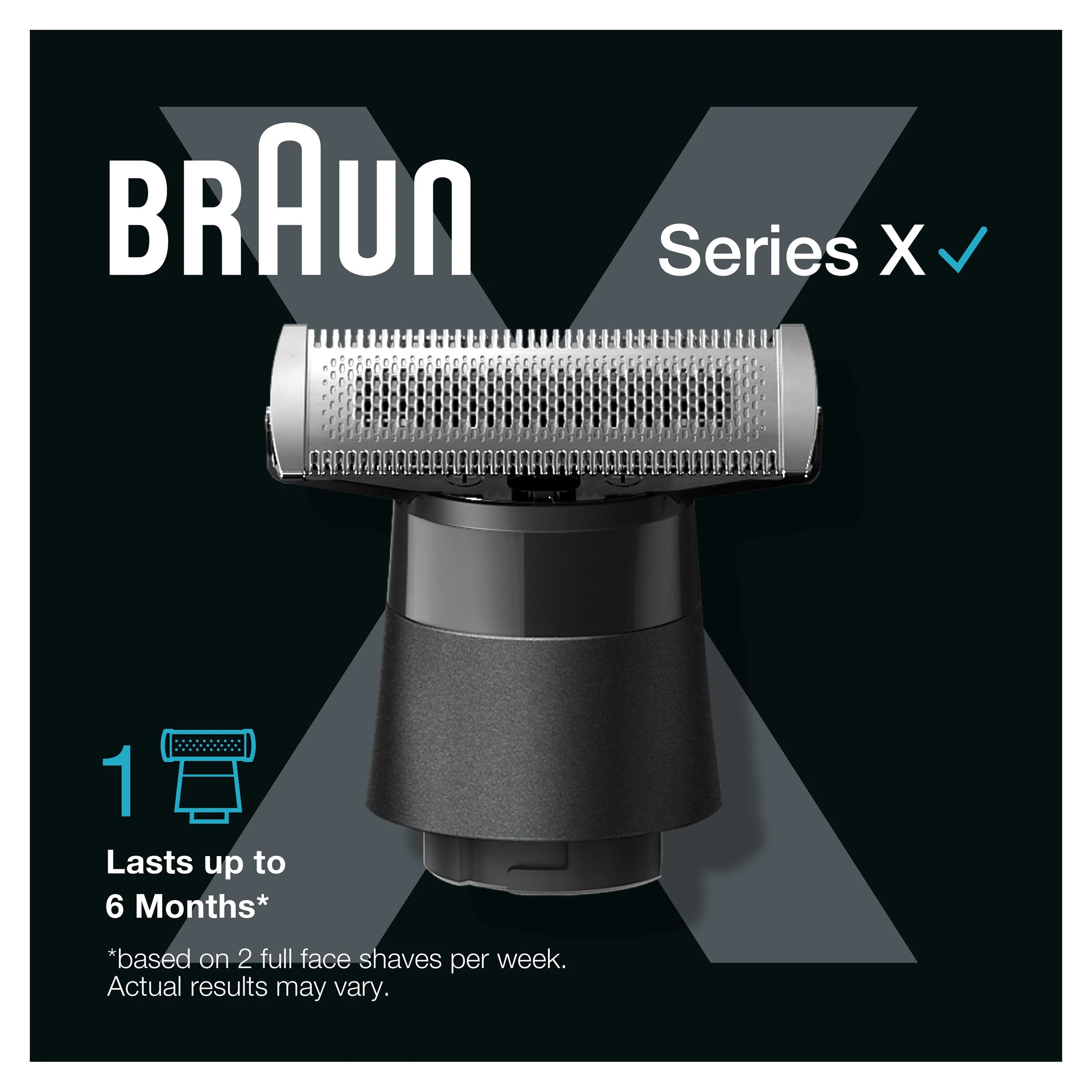 Braun XT20 -vaihtoteräverkko, musta