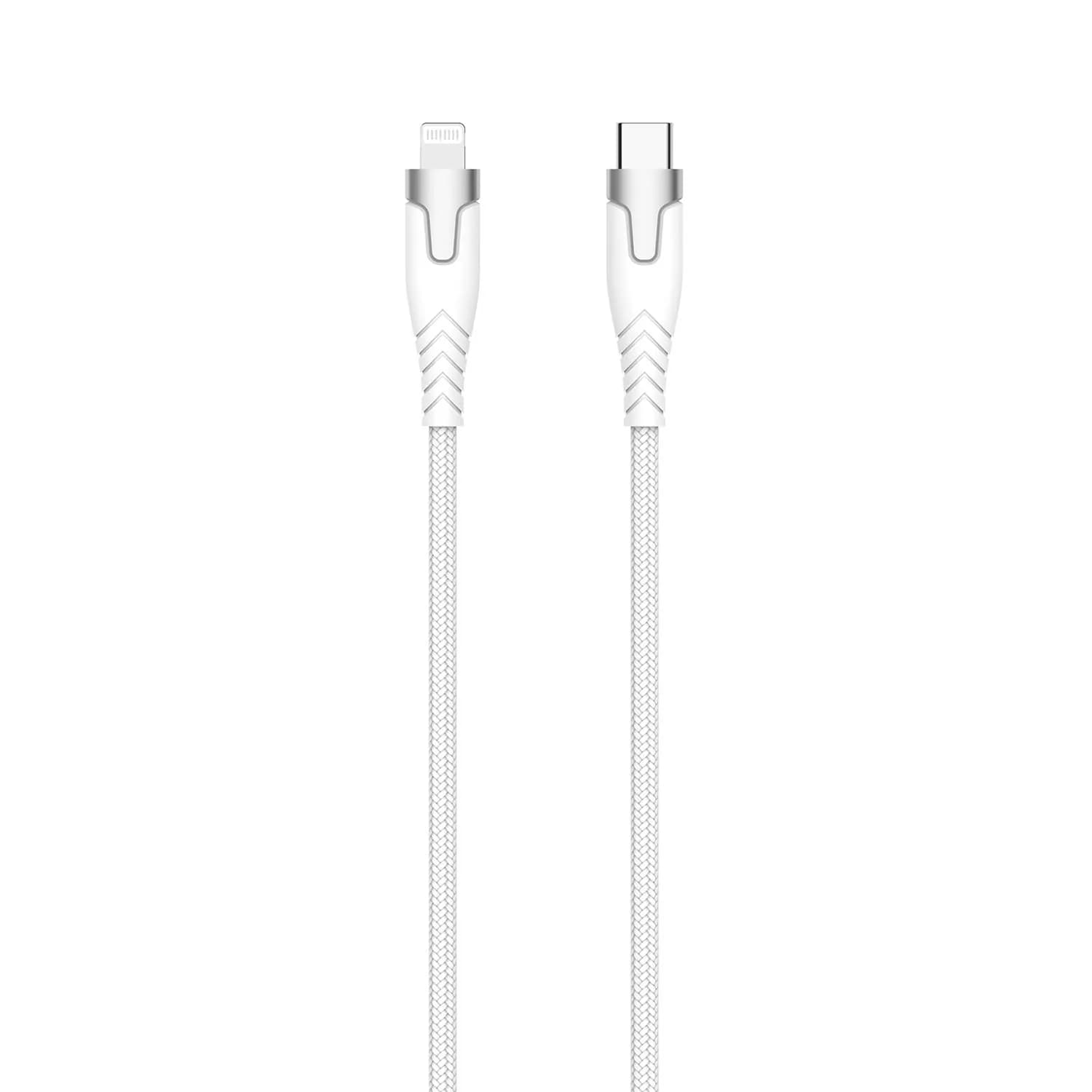 Gear Kevlar Pro USB-C – Lightning -kaapeli, 1,5 m, valkoinen