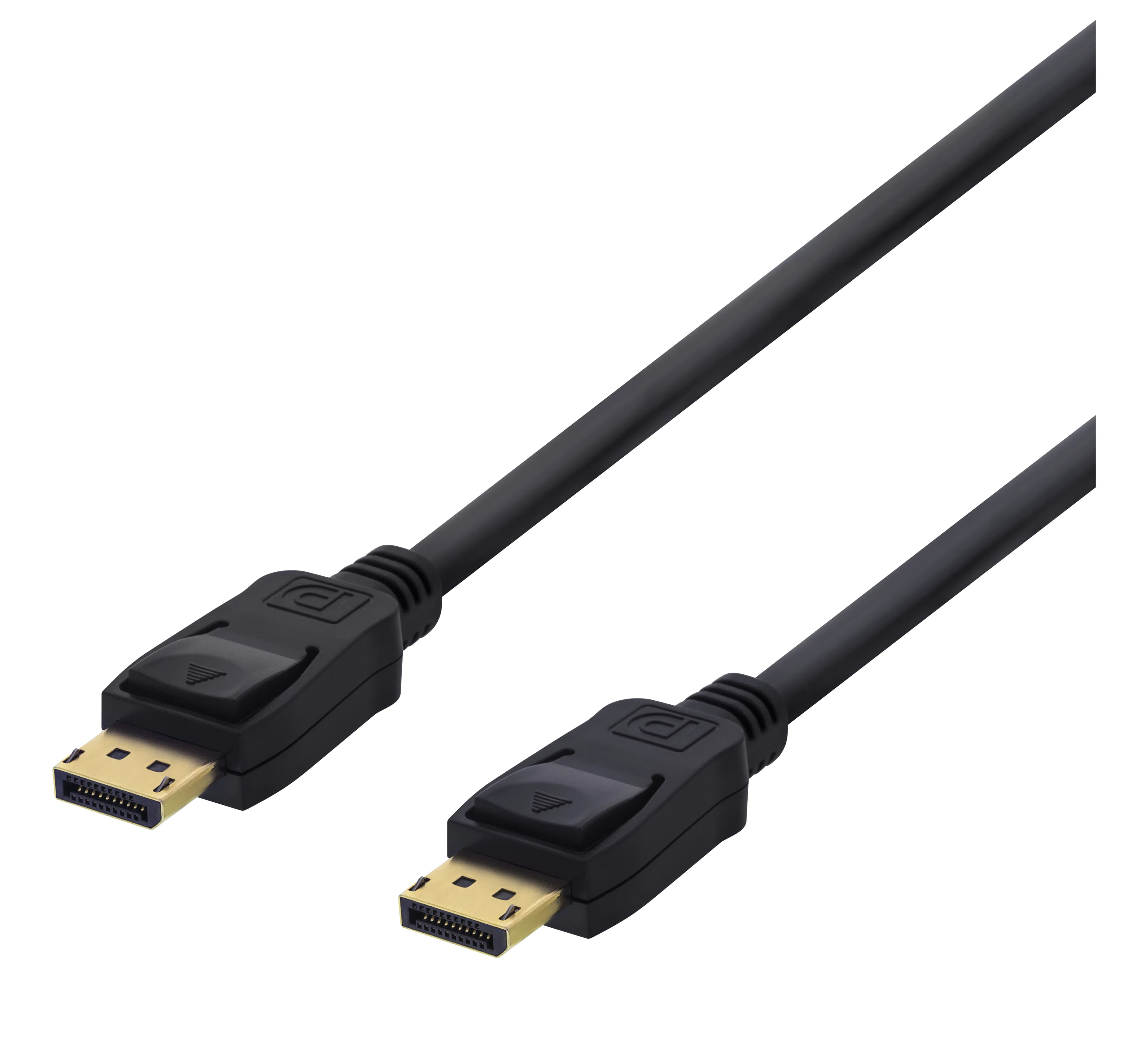 Deltaco DisplayPort 1.2 -kaapeli, jossa 4K, 5 m, musta