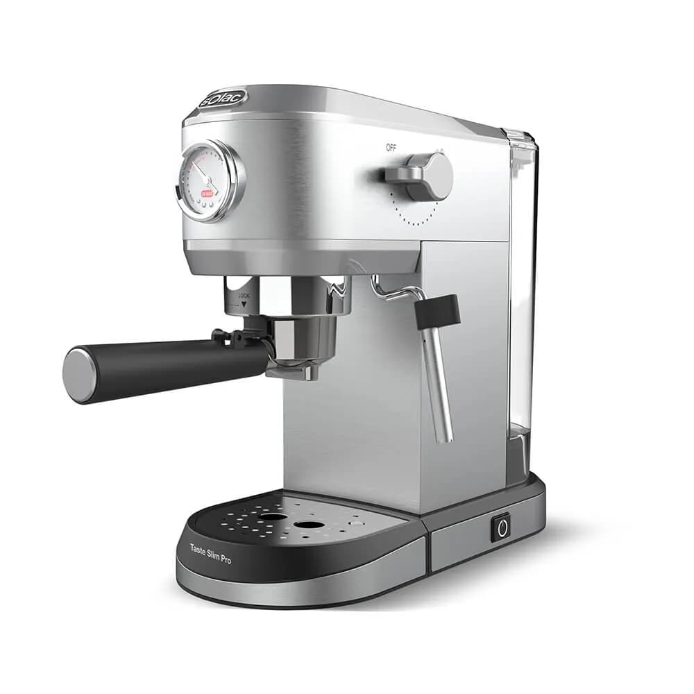 SOLAC Espresso Taste Slim Pro -manuaalinen espressokone, hopea