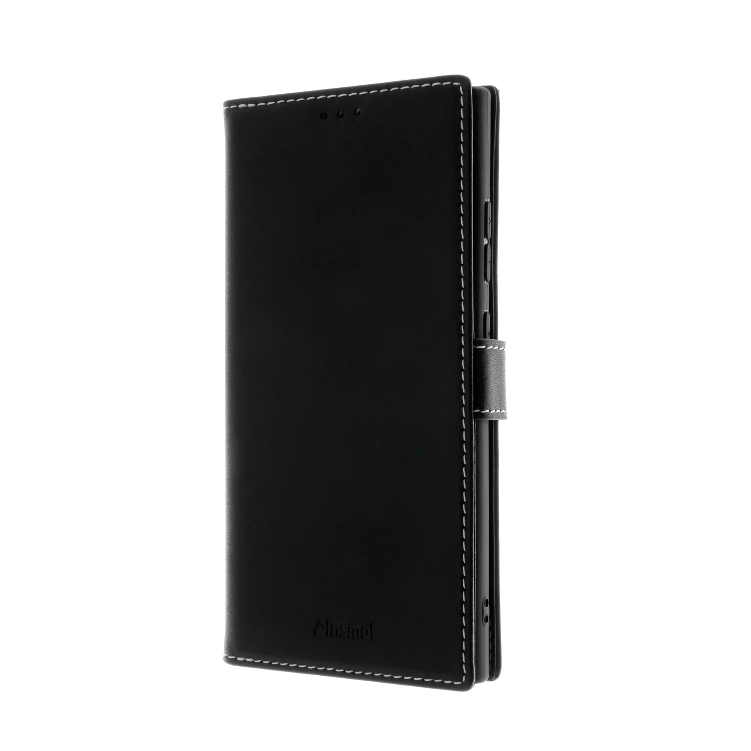 Insmat Flip Case, Galaxy S24 Ultra -lompakkokotelo, Musta