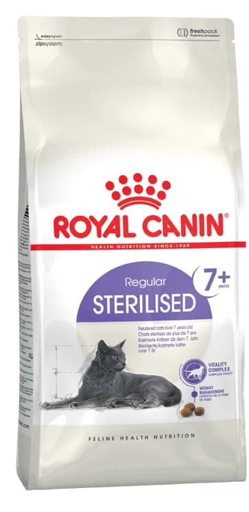 Royal Canin Sterilised 7+, Kissan kuivaruoka, Senior, 1,5 kg
