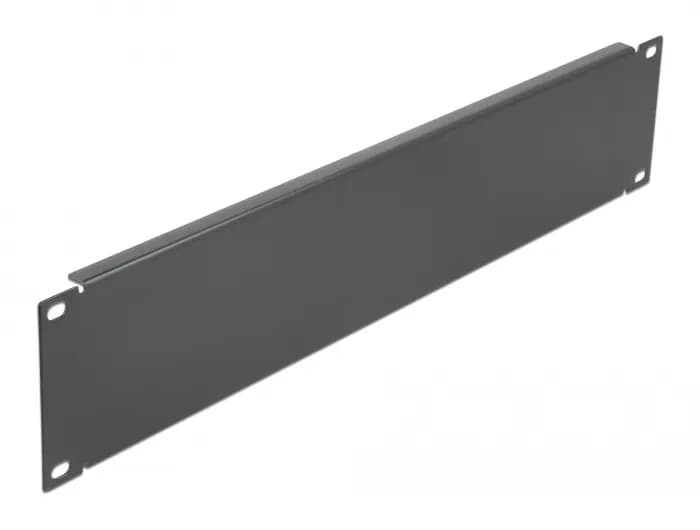 Delock Täckpanel 19"", 2U, 4 hål, svart