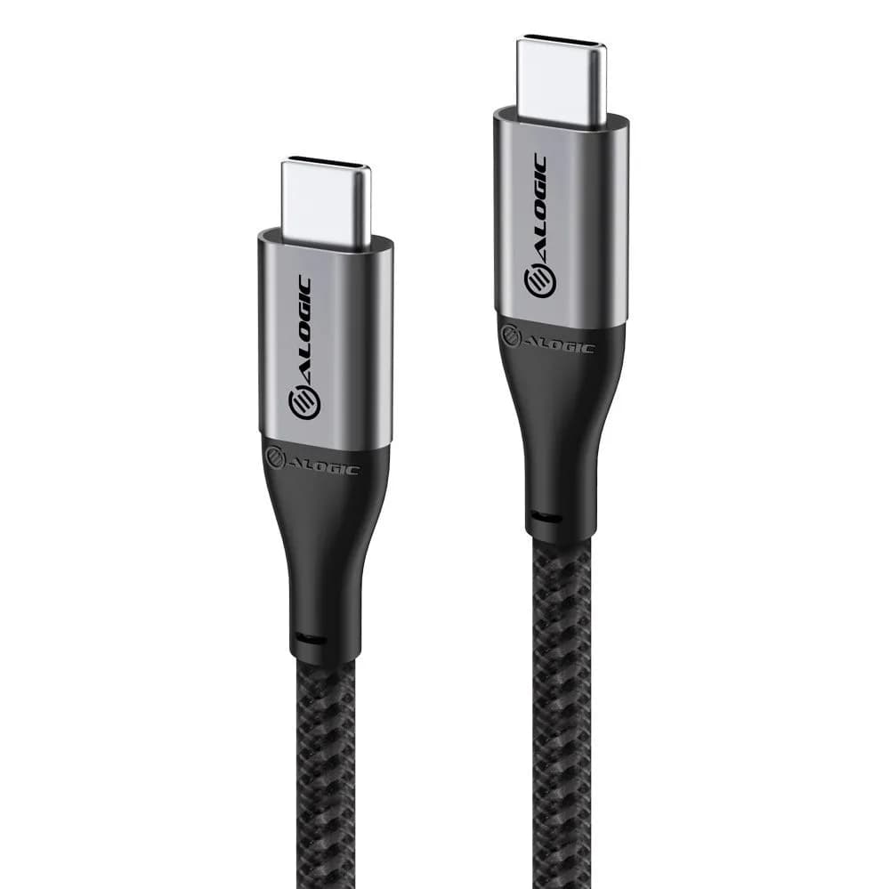 ALOGIC Ultra USB-C -kaapeli, 100 W, 0,3 m, Space Grey