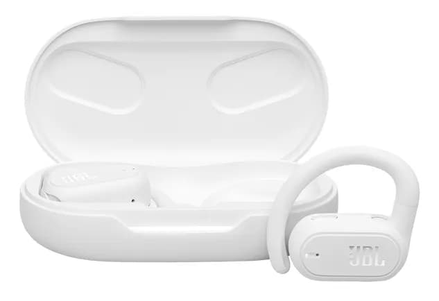 JBL Soundgear Sense -langattomat nappikuulokkeet + niskasanka, valkoinen