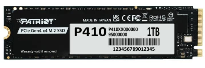 Patriot P410 1 Tt M.2 PCIe 4.0 x4 NVMe -SSD-levy