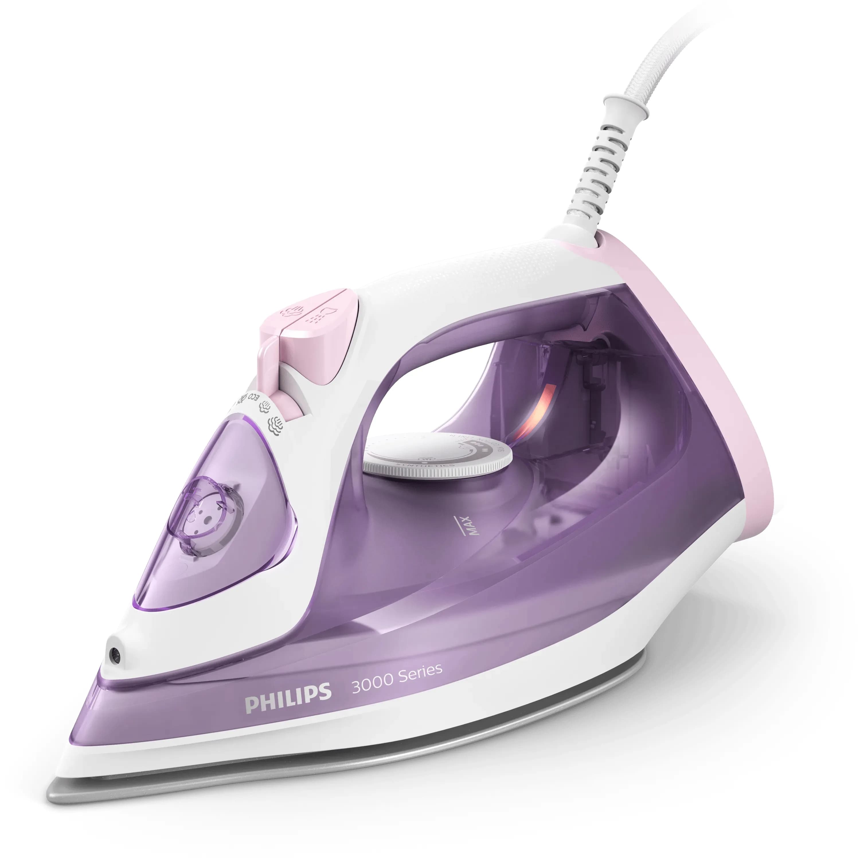 Philips 3000 Series DST3010/30 -höyrysilitysrauta, 2000 W, 0,3 l, violetti/valkoinen