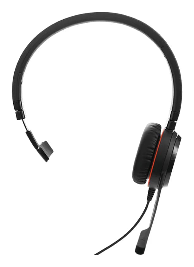 Jabra Evolve 30 II UC -monokuuloke + USB-A/C-sovittimet, musta