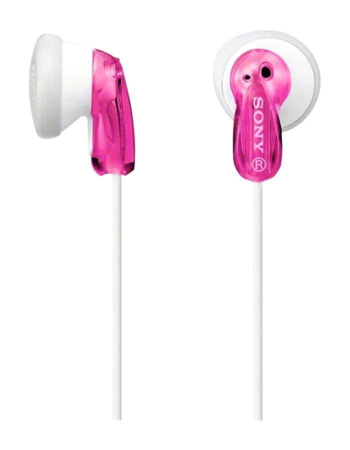 Sony MDR-E9LP -nappikuulokkeet, pinkki/valkoinen