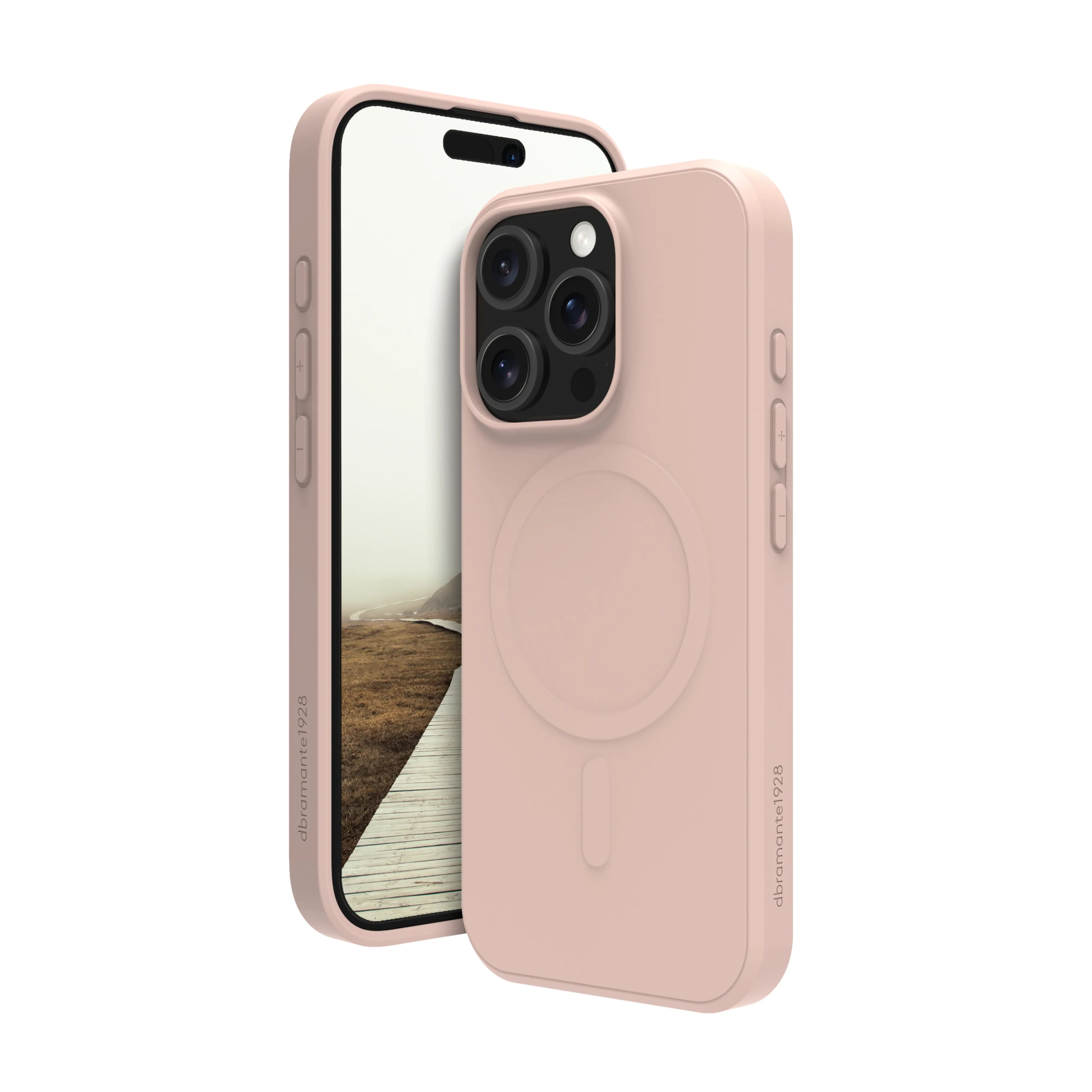 Dbramante1928 Greenland Pro MagSafe, iPhone 16 Pro -suojakuori, Pink Sand