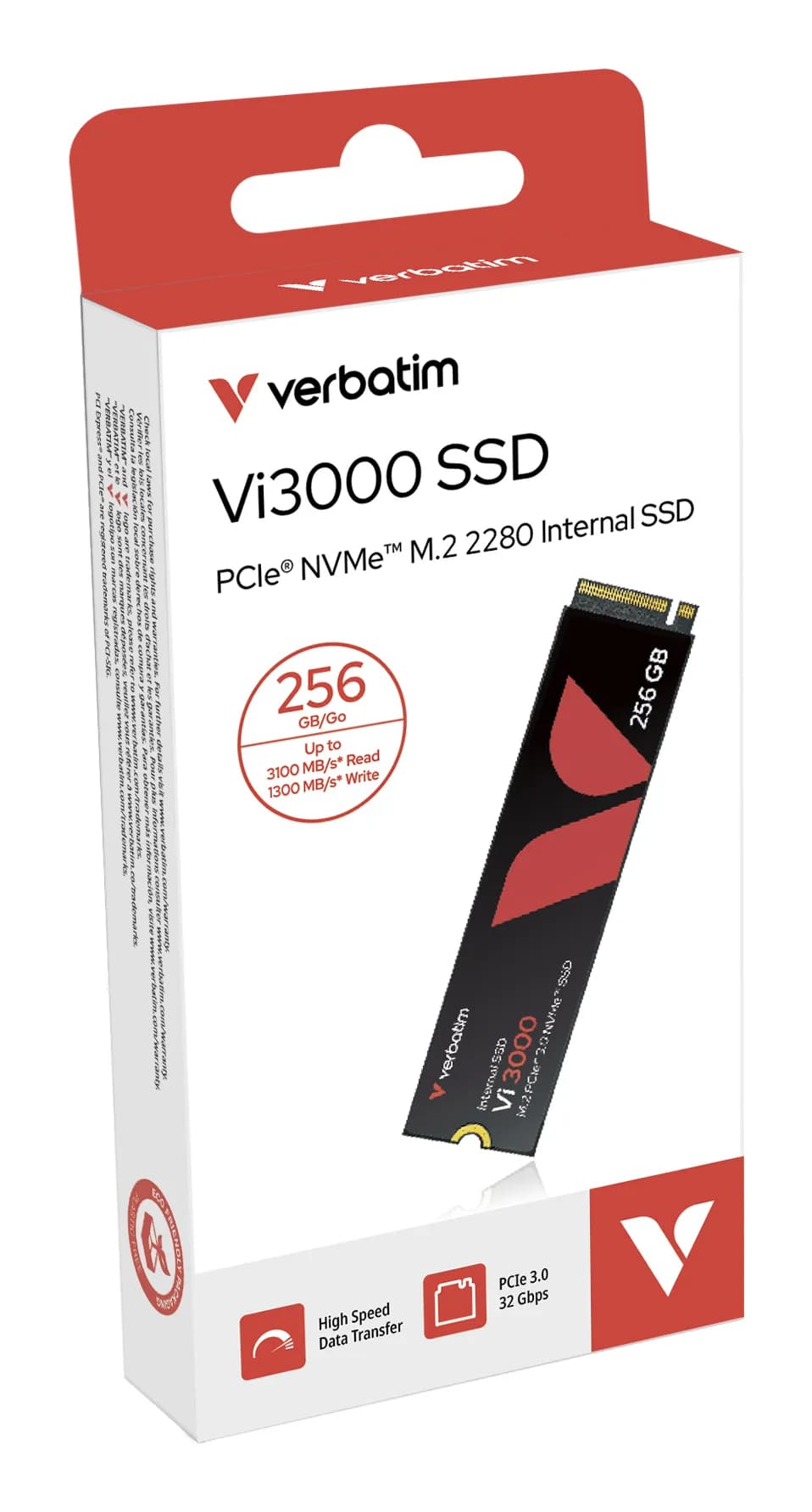 Verbatim Vi3000 256 Gt M.2 PCIe NVMe -SSD-levy