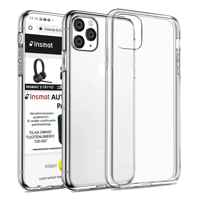 Insmat Crystal Cover, iPhone 13 Pro -suojakuori, Läpinäkyvä
