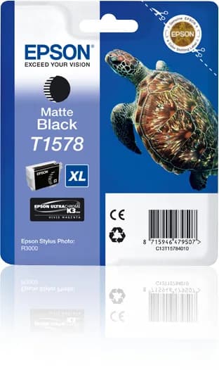 Epson T1578 M XL -mustekasetti, 25.9 ml, musta