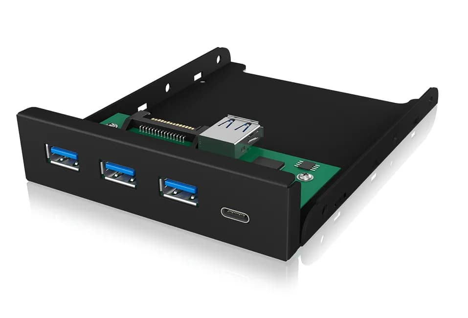 ICY BOX 3.5"" Front with USB 3.0 Type-A and Type-C hub