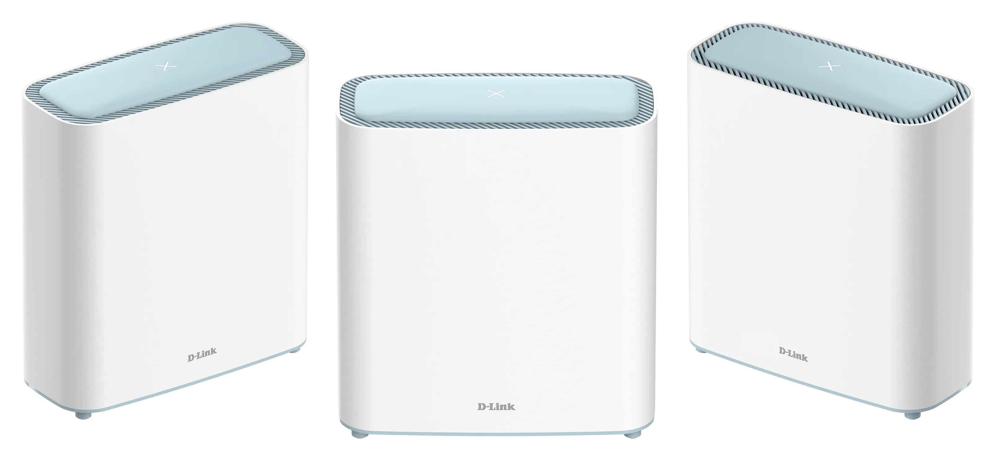 D-Link Eagle Pro AI M32 -mesh WiFi -järjestelmä, Wi-Fi 6, AX3200, Dual-band, 3 kpl, valkoinen
